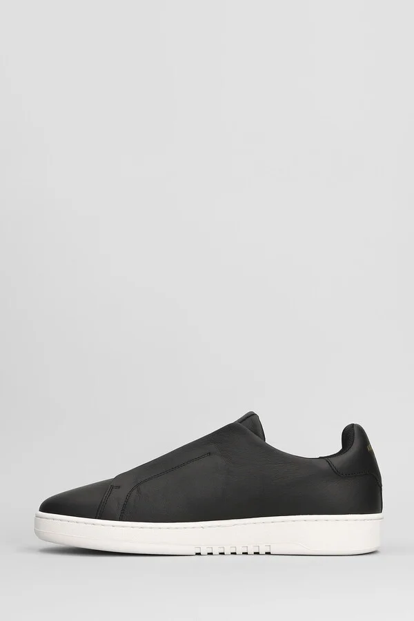 Dice Laceless Sneakers In Black Leather - Image 3