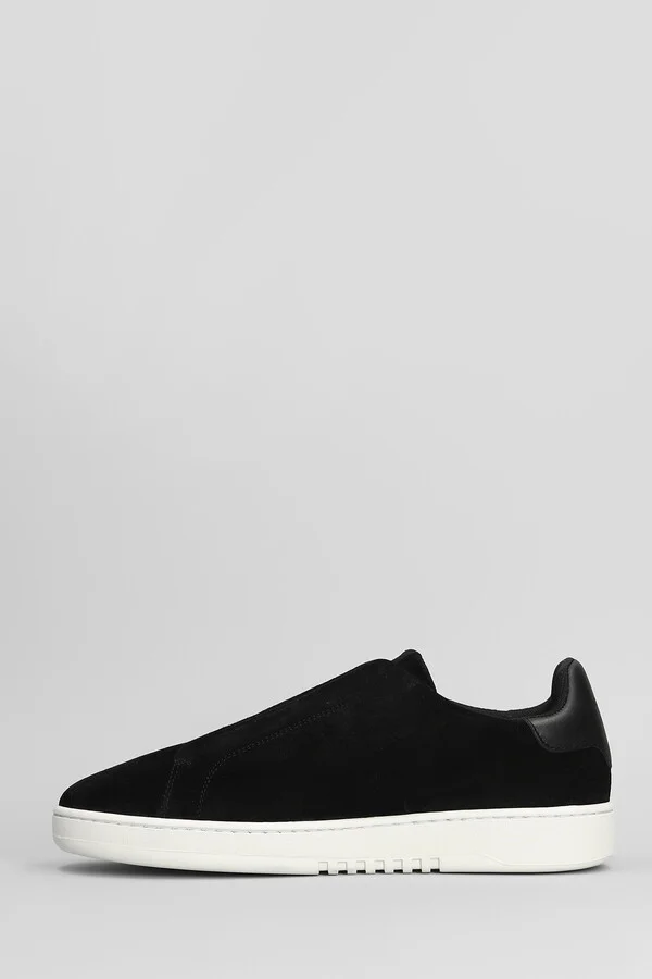 Dice Laceless Sneakers In Black Suede - Image 3