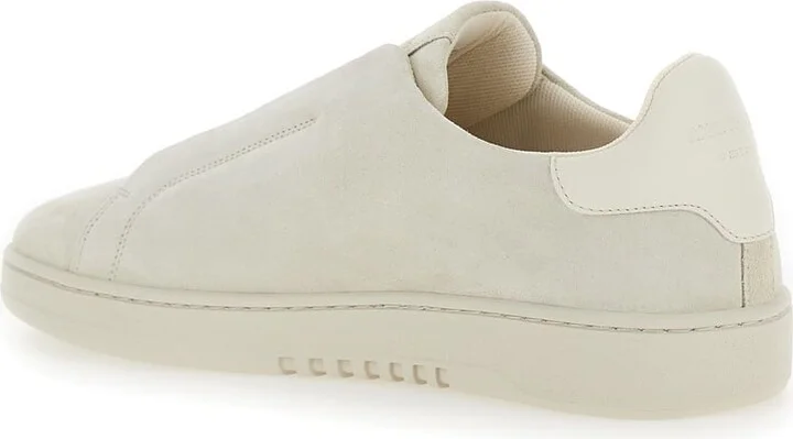 'dice Laceless' White Low Top Slip-on Sneakers In Suede Man - Image 2