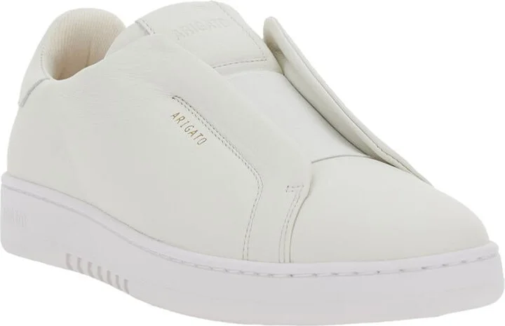 'Dice Laceless' White Low Top Sneakers With Logo Lettering On Side And Heel In Leather Man - Image 2