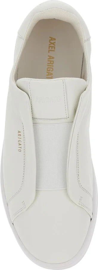 'Dice Laceless' White Low Top Sneakers With Logo Lettering On Side And Heel In Leather Man - Image 4