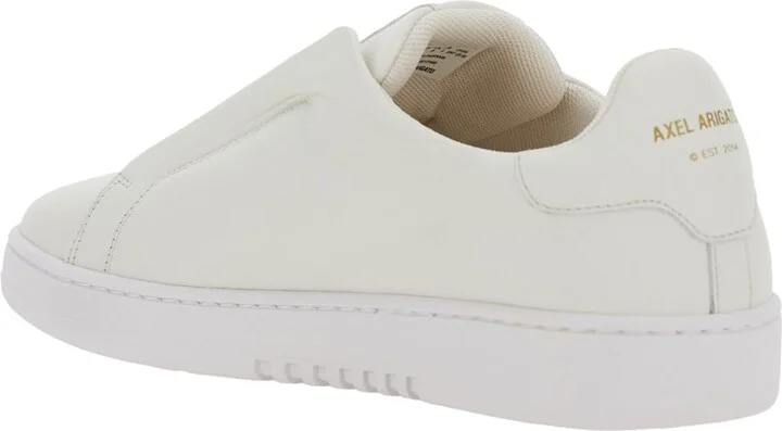 'dice Laceless' White Low Top Sneakers With Logo Lettering On Side And Heel In Leather Man - Image 3