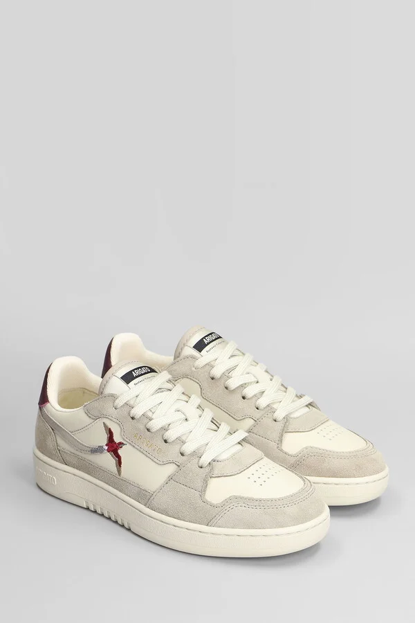 Dice Lo Bee Bird Sneakers In Beige Suede And Leather - Image 2