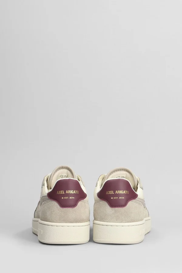 Dice Lo Bee Bird Sneakers In Beige Suede And Leather - Image 4