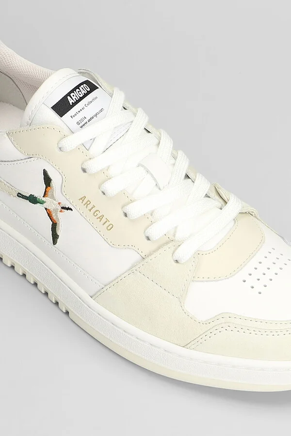 Dice Lo Bee Bird Sneakers In White Leather - Image 5