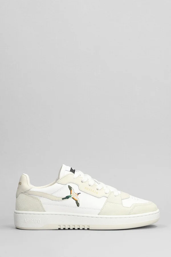 Dice Lo Bee Bird Sneakers In White Leather