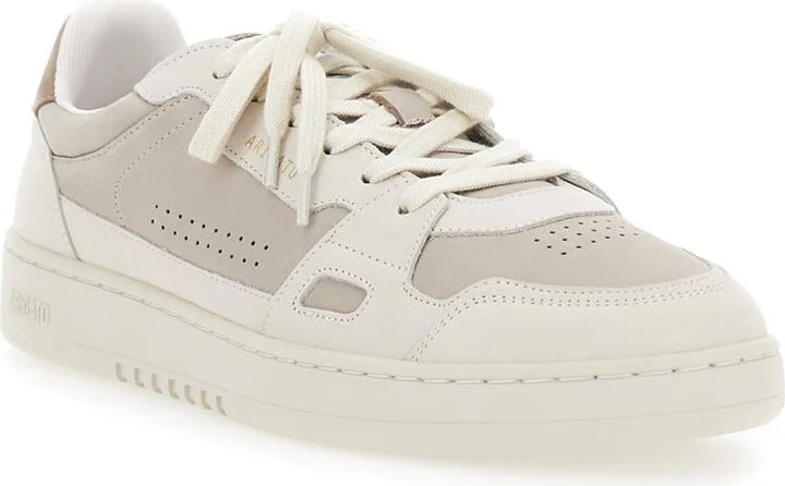 'Dice Lo' Beige Low Top Sneakers With Logo Patch On The Tongue And Logo Lettering On The Heel In Leather Man - Image 2