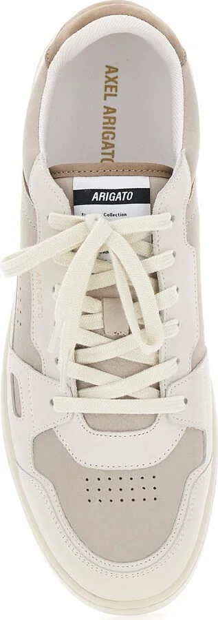 'dice Lo' Beige Low Top Sneakers With Logo Patch On The Tongue And Logo Lettering On The Heel In Leather Man - Image 4