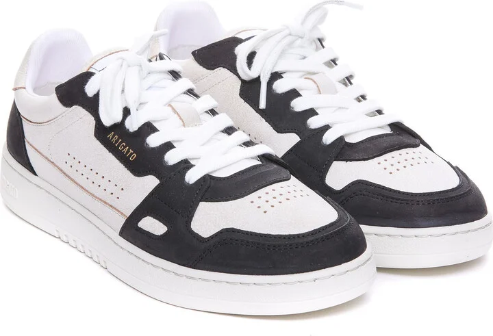 'Dice Lo' Black And Beige Two-Tone Sneakers In Calf Leather Man - Image 5