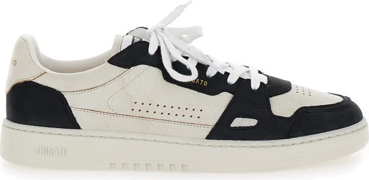 'Dice Lo' Black And Beige Two-Tone Sneakers In Calf Leather Man - Image 4