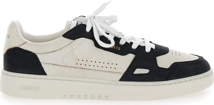 'dice Lo' Black And Beige Two-tone Sneakers In Calf Leather Man - Image 4