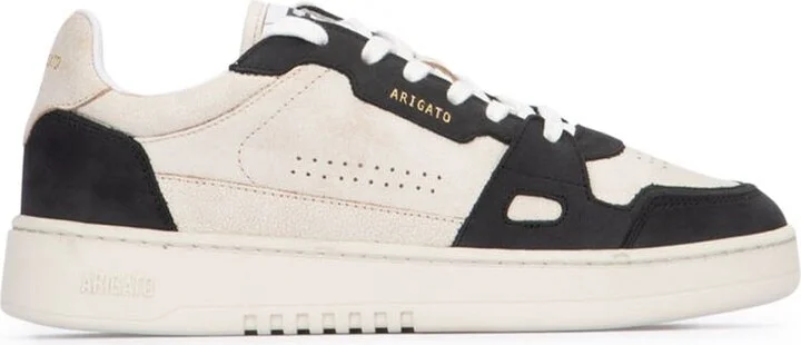 'Dice Lo' Black And Beige Two-Tone Sneakers In Calf Leather Man