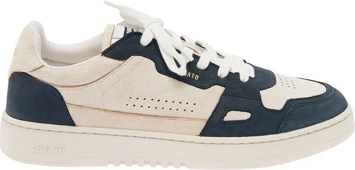 'dice Lo' Blue And White Two-tone Sneakers In Calf Leather Man - Image 4
