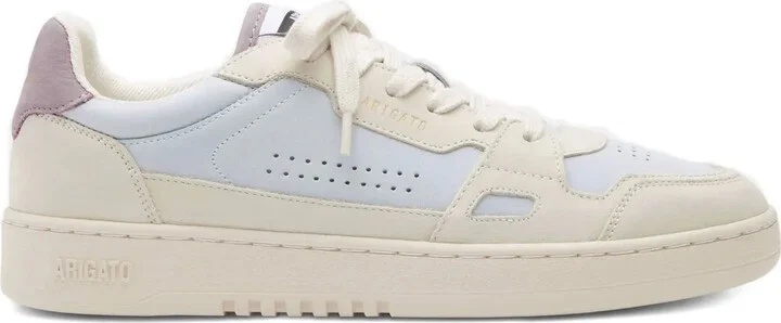 Dice Lo perforated-panel leather trainers