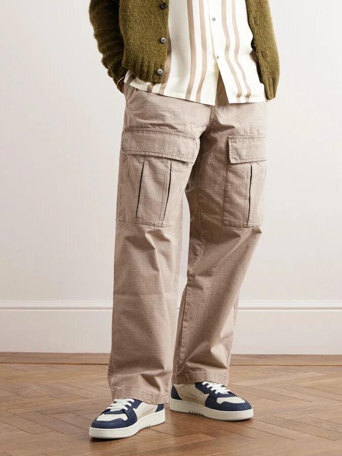 Dice Lo Suede-Trimmed Leather Sneakers - Image 2