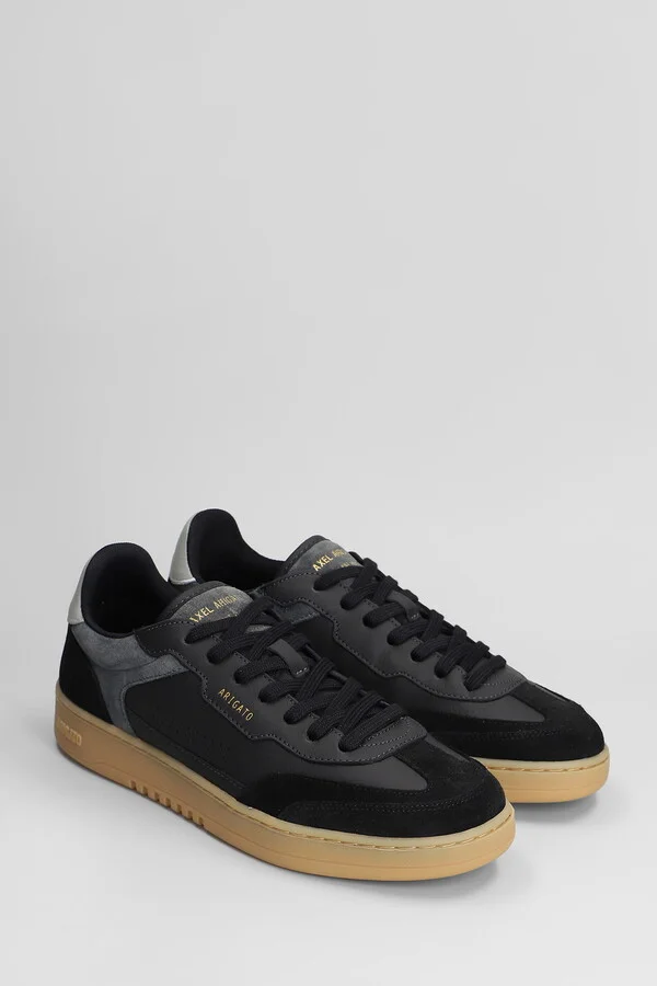 Dice T-toe Sneakers In Black Suede And Leather - Image 2