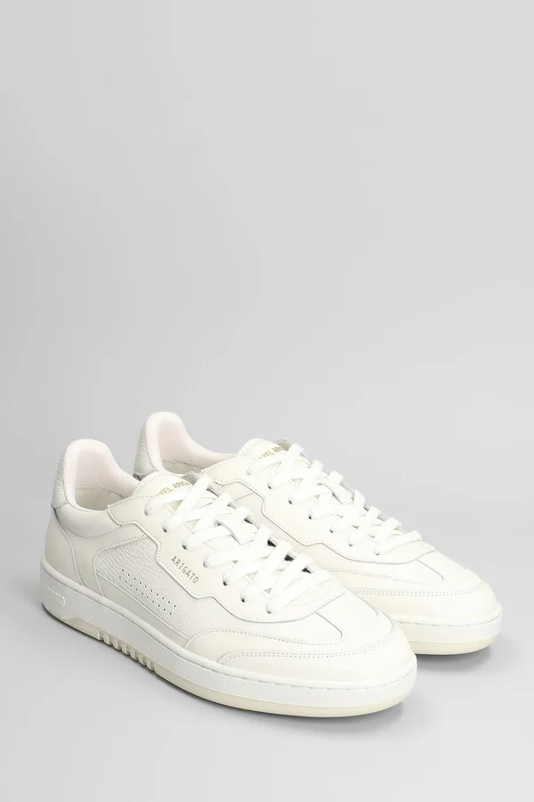 Dice T-toe Sneakers In White Leather - Image 2