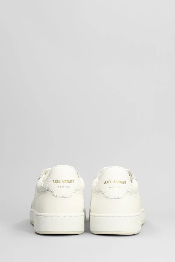 Dice T-toe Sneakers In White Leather - Image 4