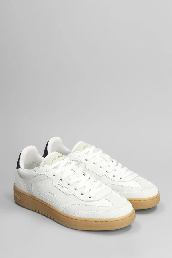 Dice T-toe Sneakers In White Leather - Image 2