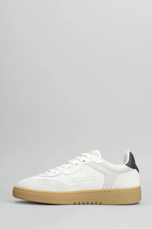 Dice T-toe Sneakers In White Leather - Image 3