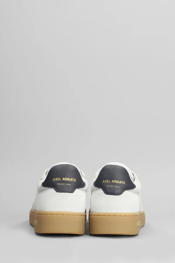 Dice T-toe Sneakers In White Leather - Image 4