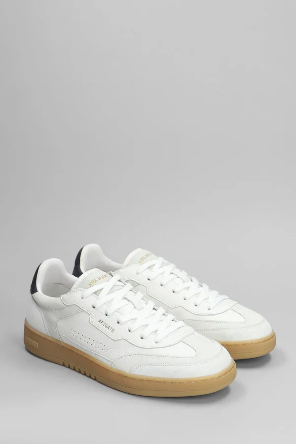 Dice T-toe Sneakers In White Suede And Leather - Image 2