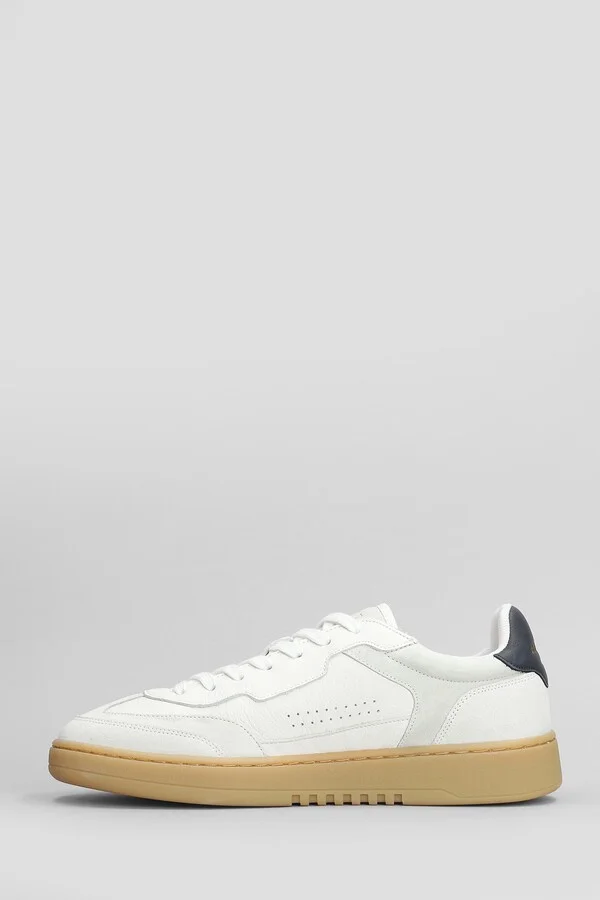 Dice T-toe Sneakers In White Suede And Leather - Image 3