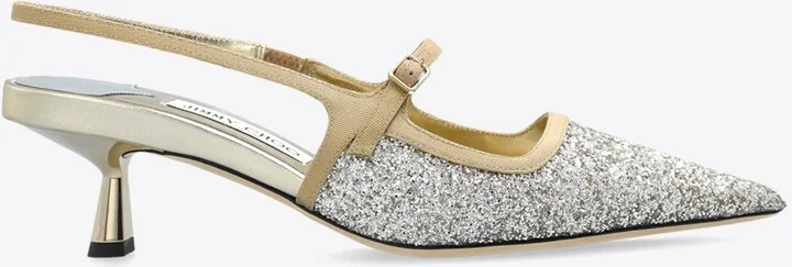 Didi 45 Glitter-Embellished Pumps