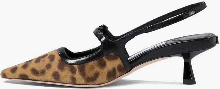 Didi 45 Leopard Print Slingback Pumps - Image 2