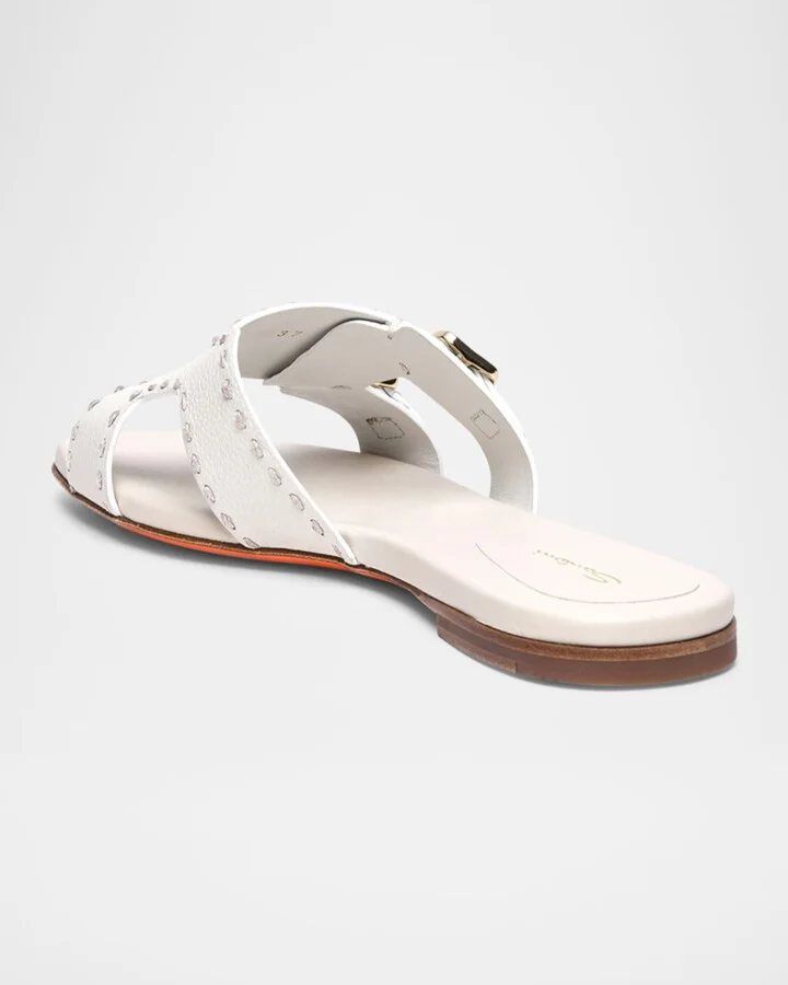 Didi Double-Monk Flat Slide Sandals - Image 2