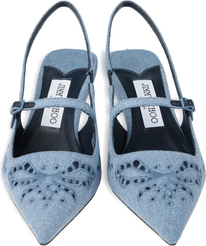 Didi embroidered slingback pumps - Image 4