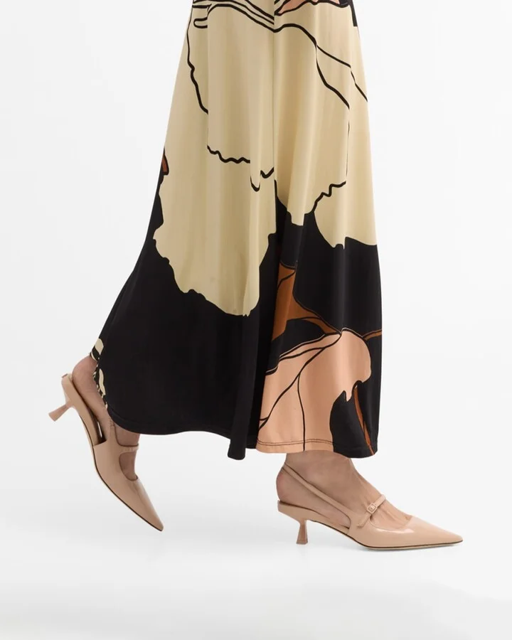 Didi Leather Mary Jane Slingback Pumps - Image 4