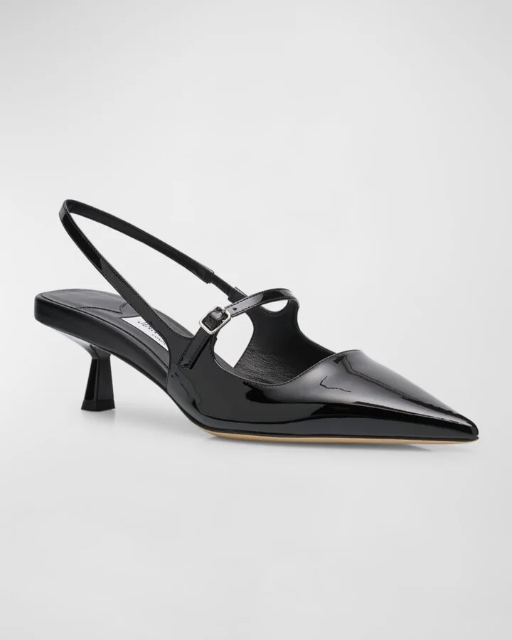 Didi Patent Mary Jane Slingback Pumps - Image 5
