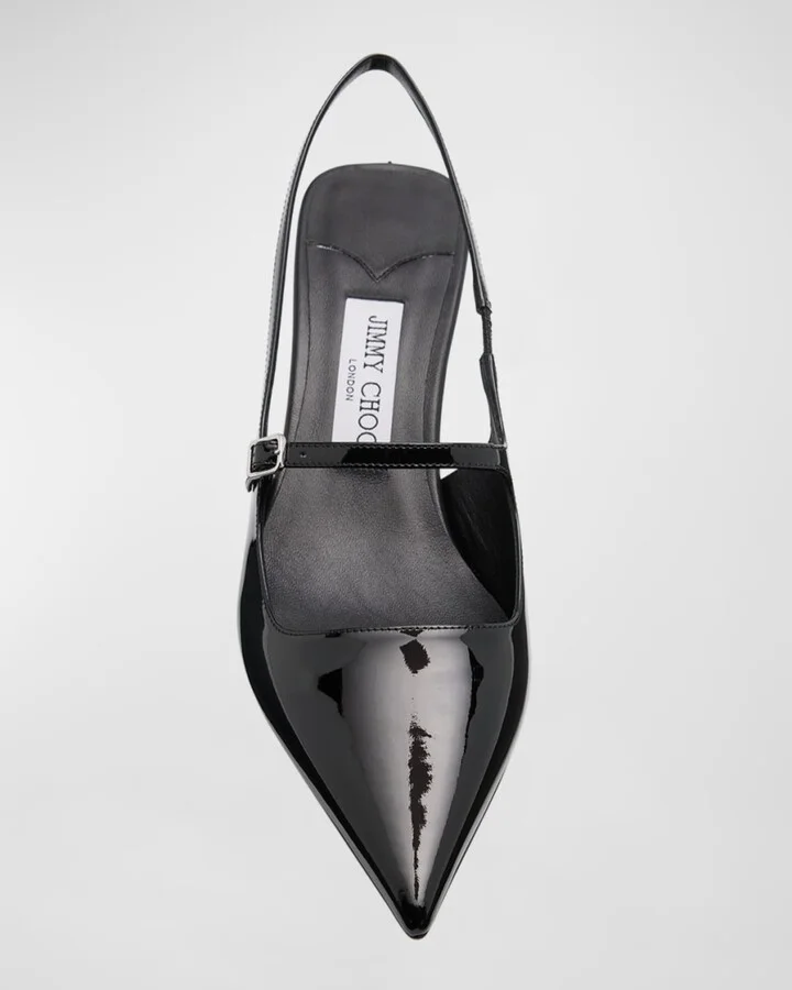 Didi Patent Mary Jane Slingback Pumps - Image 8