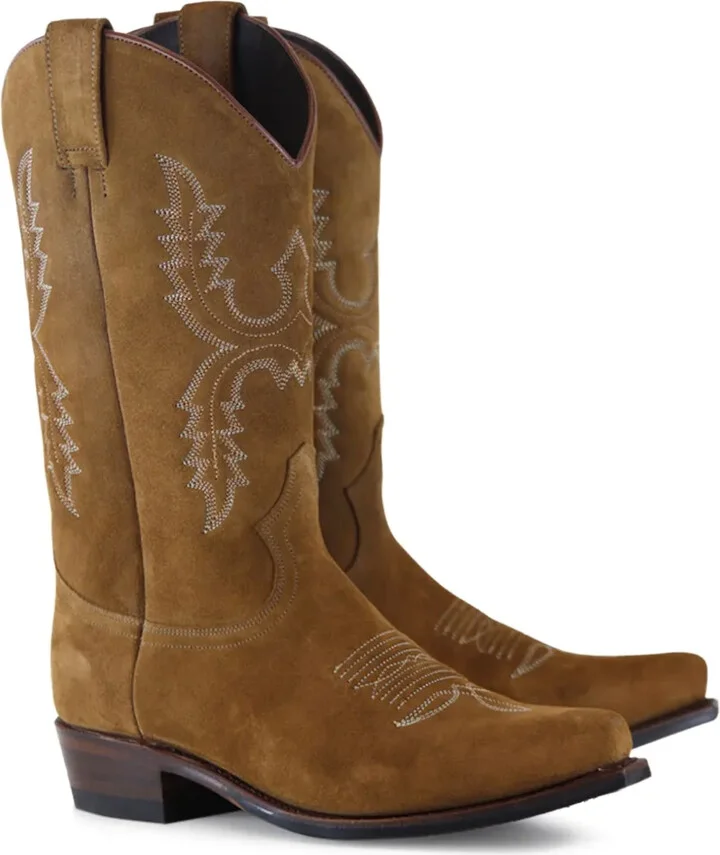 Diego embroidered suede cowboy boots - Image 2