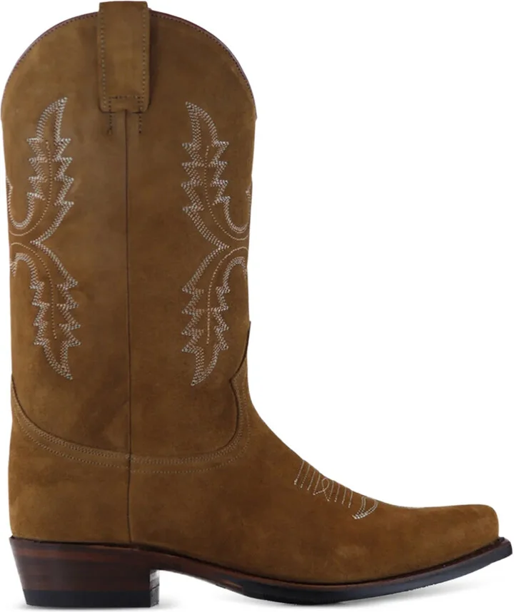 Diego embroidered suede cowboy boots