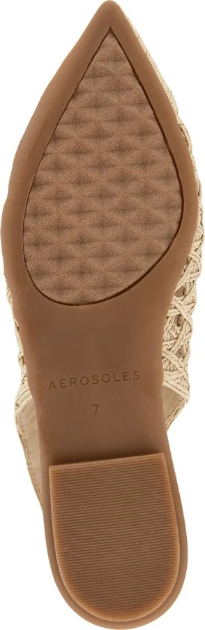 Diego Slingback Pointed Cap Toe Raffia Flat - Image 6
