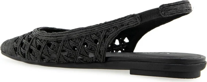 Diego Slingback Pointed Cap Toe Raffia Flat - Image 9