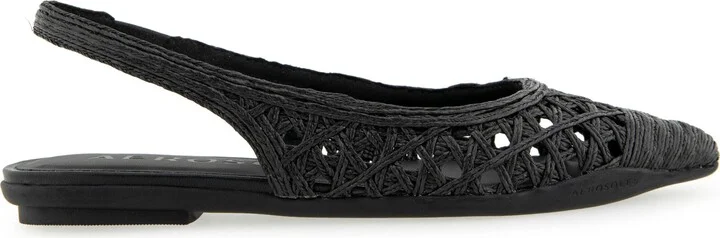 Diego Slingback Pointed Cap Toe Raffia Flat - Image 11