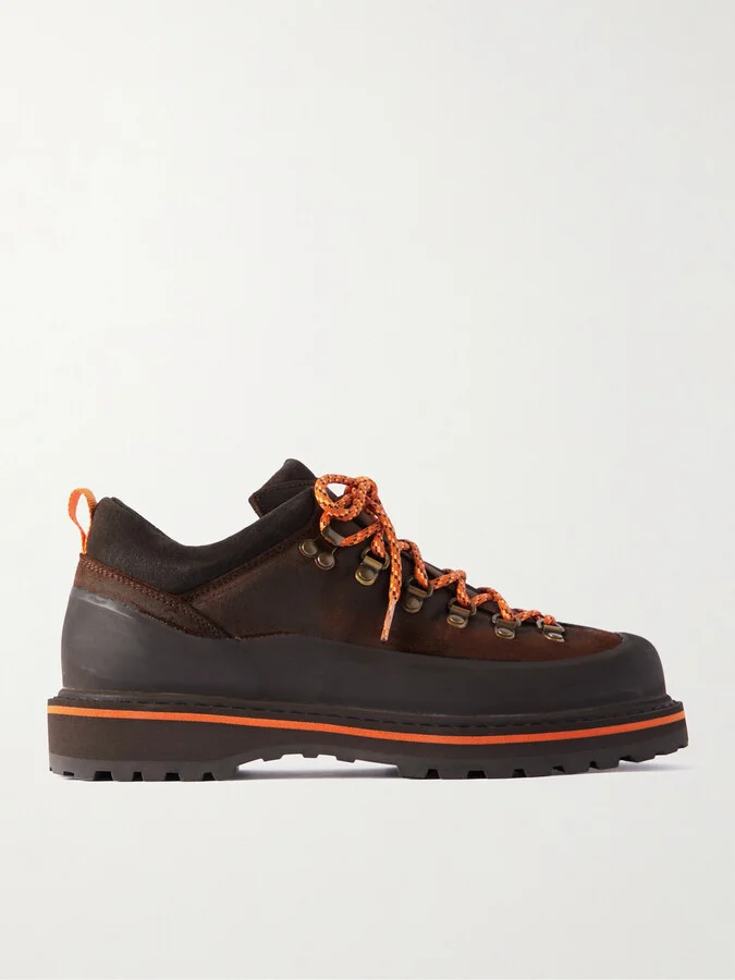 + Diemme Roccia Basso Rubber-Trimmed Suede Hiking Boots