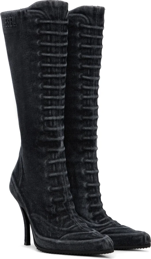 Diesel Black D-Cloud Hbt Boots - Image 4