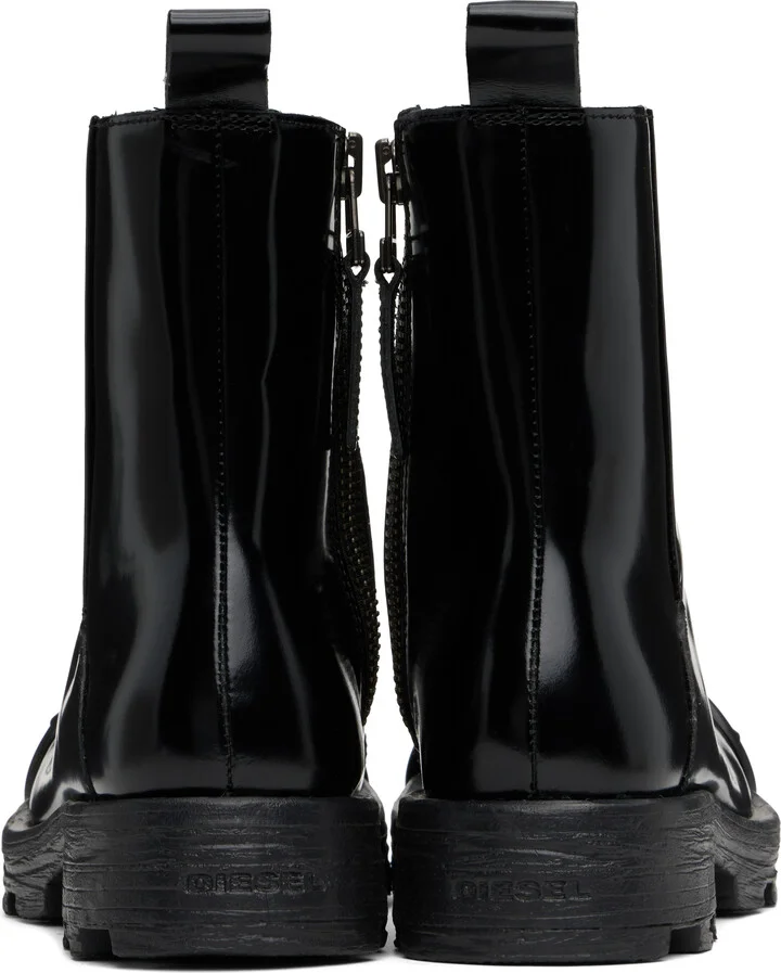 Diesel Black D-Hammer Bt Zip D Boots - Image 2