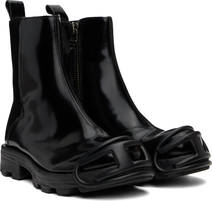 Diesel Black D-Hammer Bt Zip D Boots - Image 4