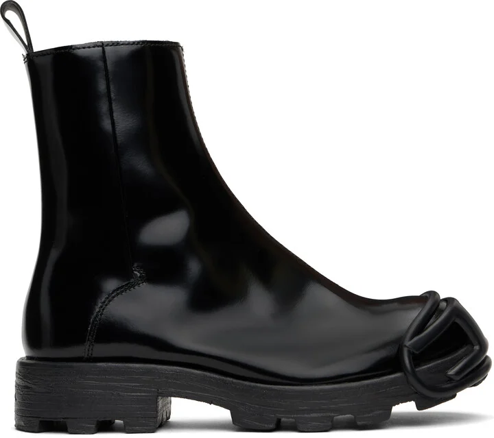 Diesel Black D-Hammer Bt Zip D Boots