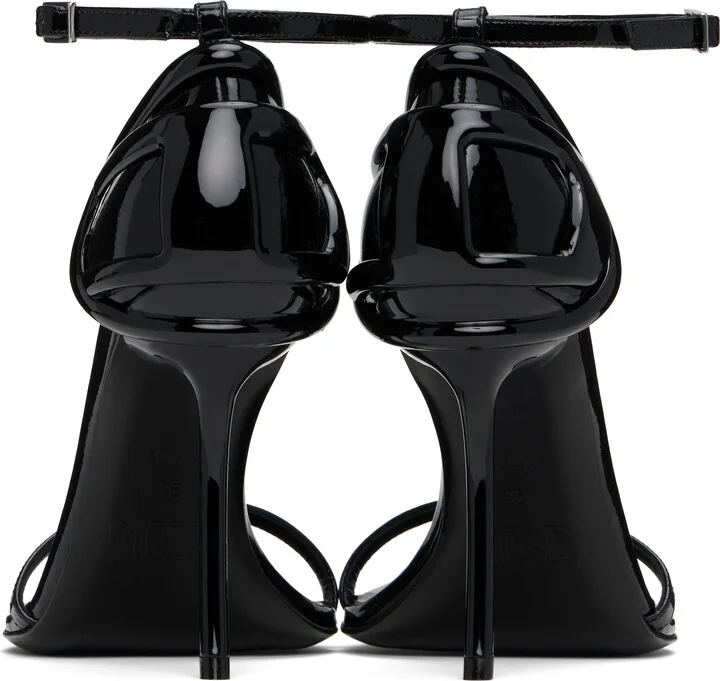 Diesel Black D-Ten&Half Heeled Sandals - Image 2