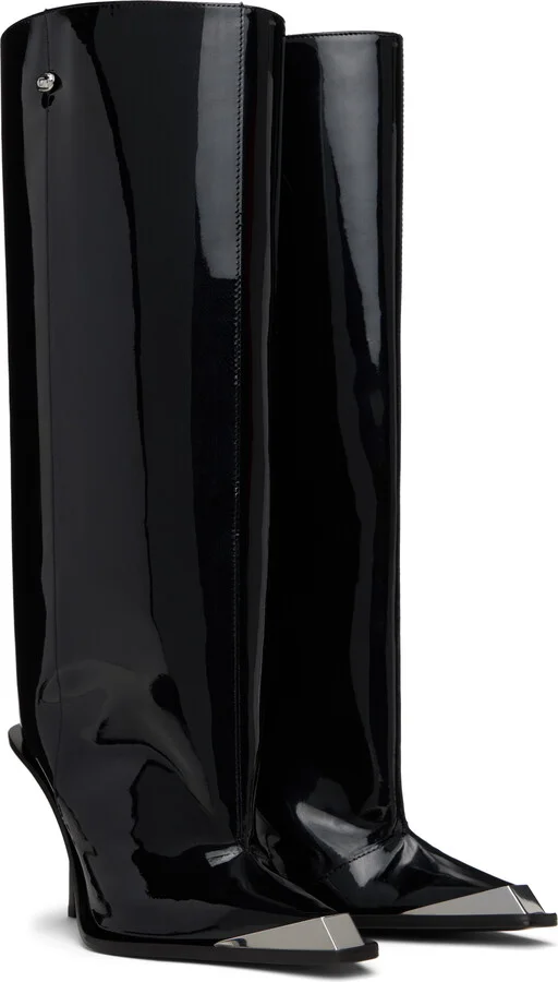 Diesel Black D-Tona Wb Tall Boots - Image 4