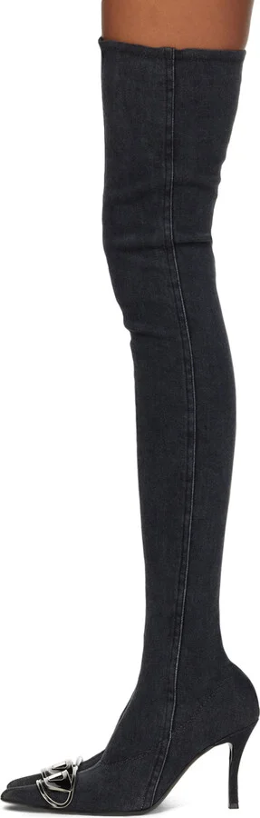 Diesel Black D-Venus Tbt D Boots - Image 3