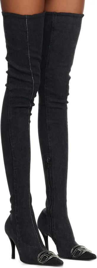 Diesel Black D-Venus Tbt D Boots - Image 4