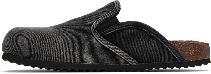Diesel Black D-Woodstock Slip-On Mules - Image 3