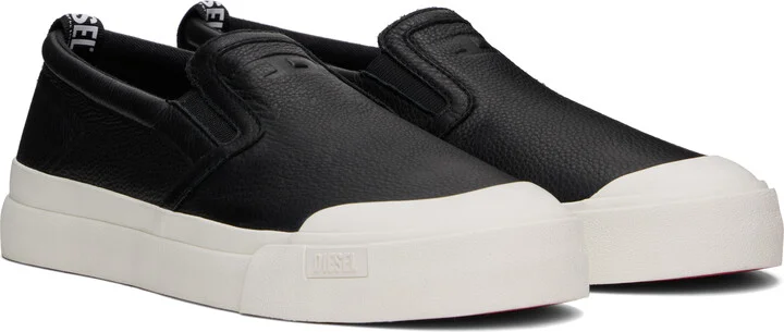 Diesel Black S-Athos Slip On Sneakers - Image 4